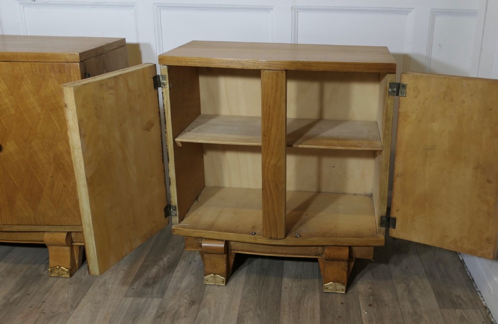 A pair of French Art Deco Bedside Cabinets View VI