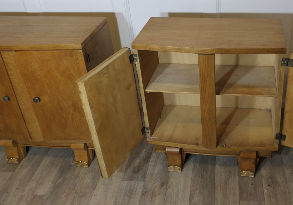 A pair of French Art Deco Bedside Cabinets View VII