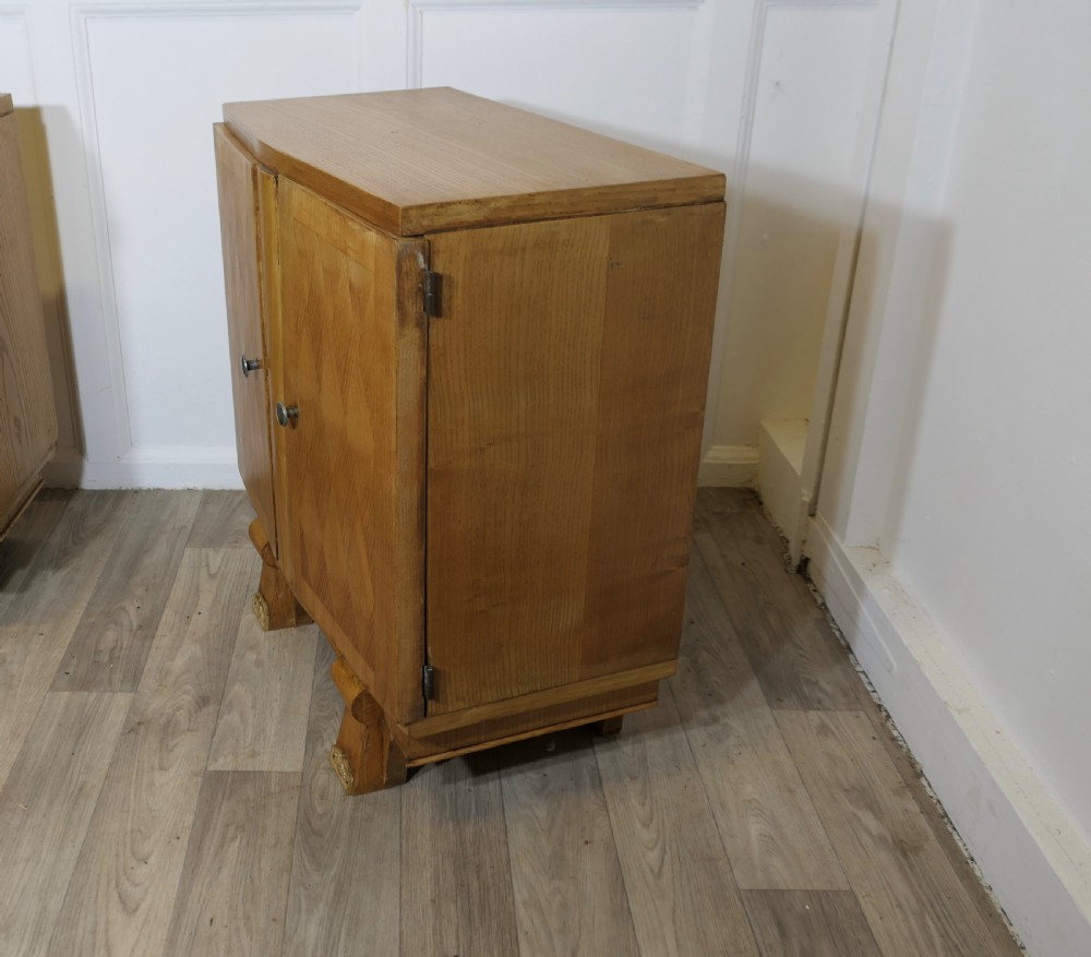 A pair of French Art Deco Bedside Cabinets View VIII
