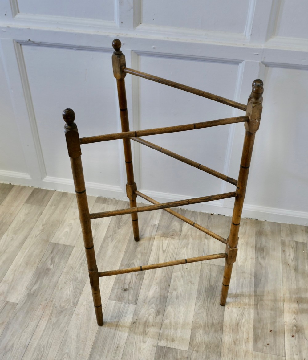 Rustic Pine Nursery Towel Drying Rail View III