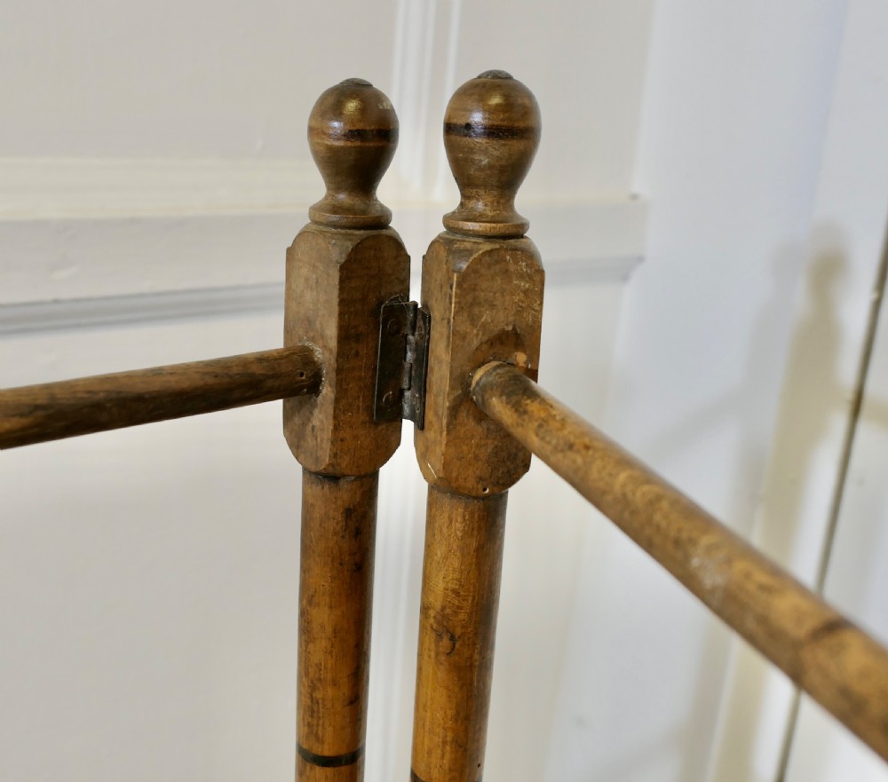 Rustic Pine Nursery Towel Drying Rail View IV