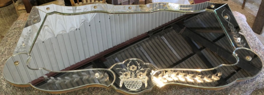 Art Deco Large Venetian Wall Mirror View XI