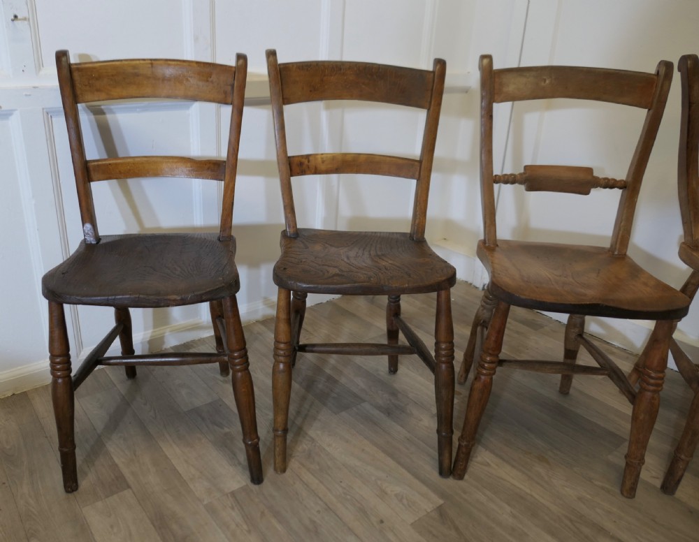 Four Beech and Elm Bar Back Kitchen  Chairs View II