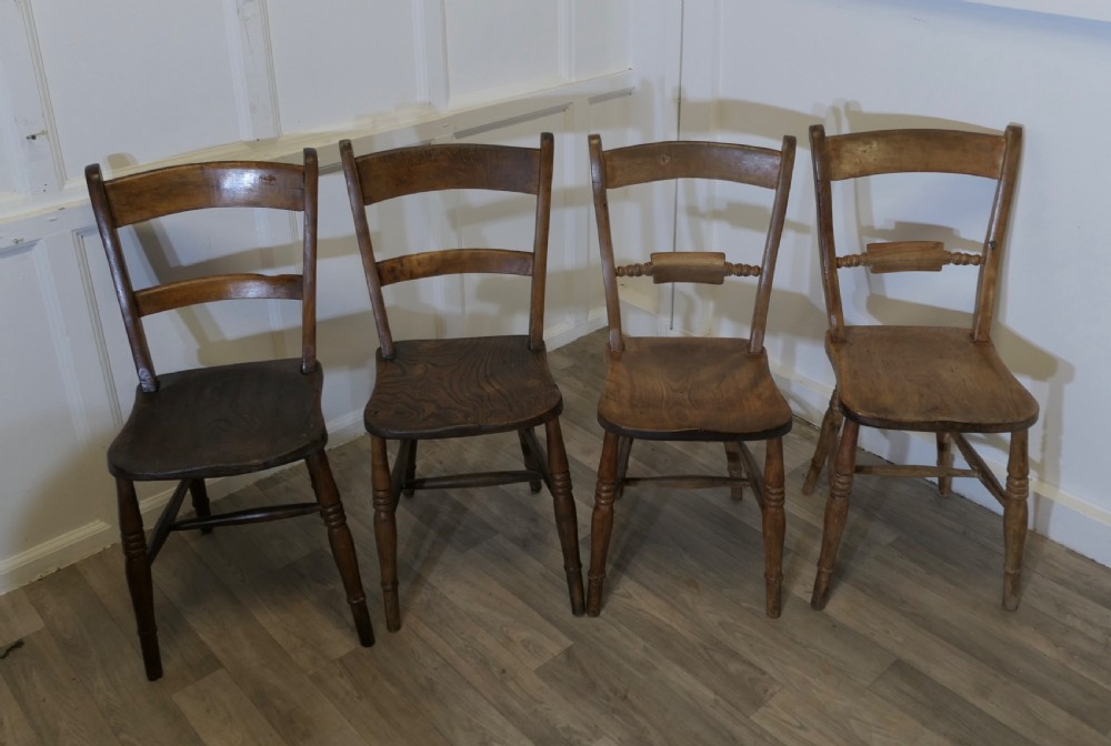 Four Beech and Elm Bar Back Kitchen  Chairs View III