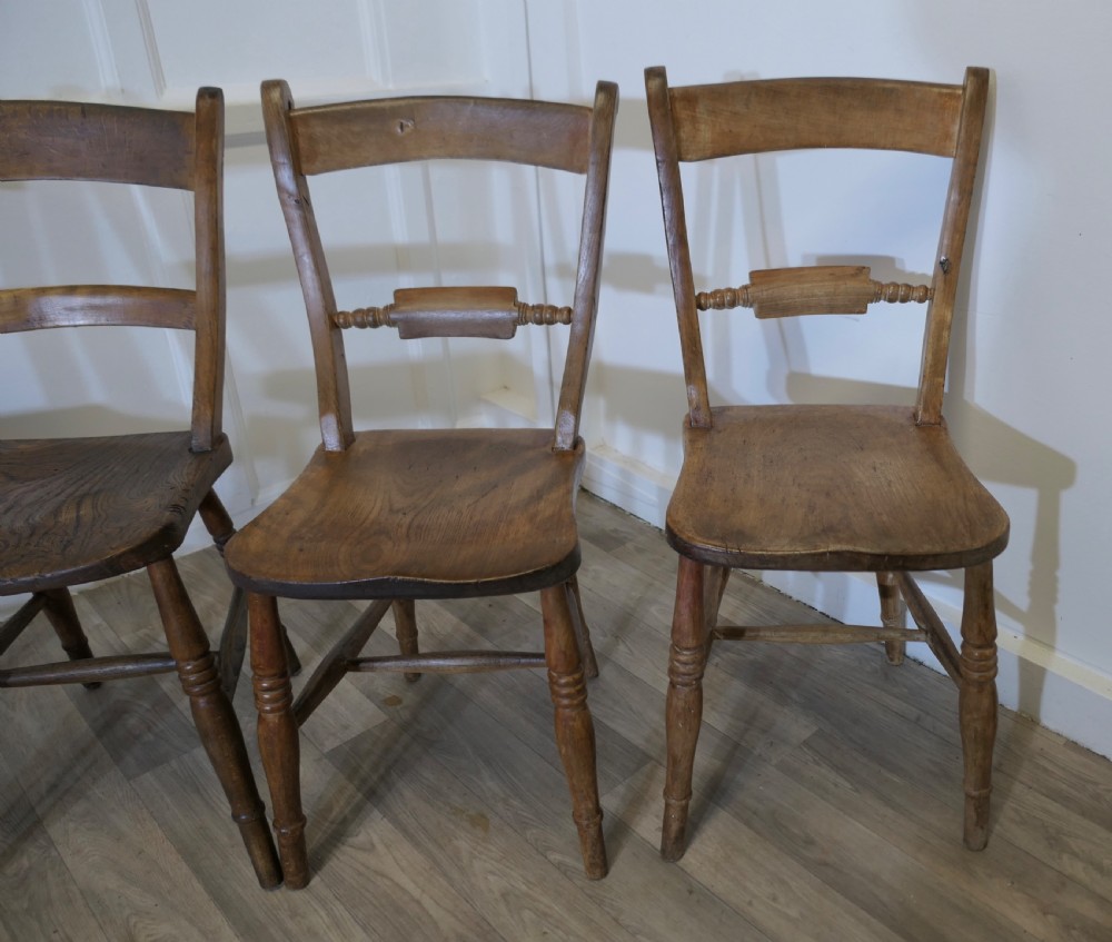 Four Beech and Elm Bar Back Kitchen  Chairs View IV