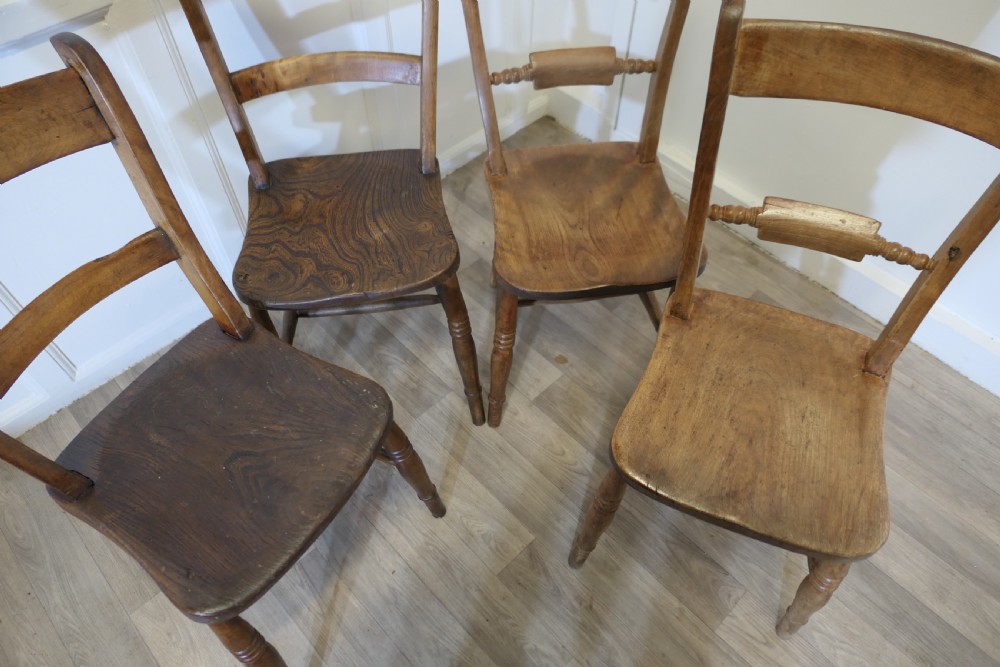 Four Beech and Elm Bar Back Kitchen  Chairs View VI
