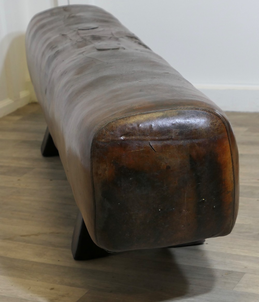 A Long Leather Pommel Horse Bench Seat View VII