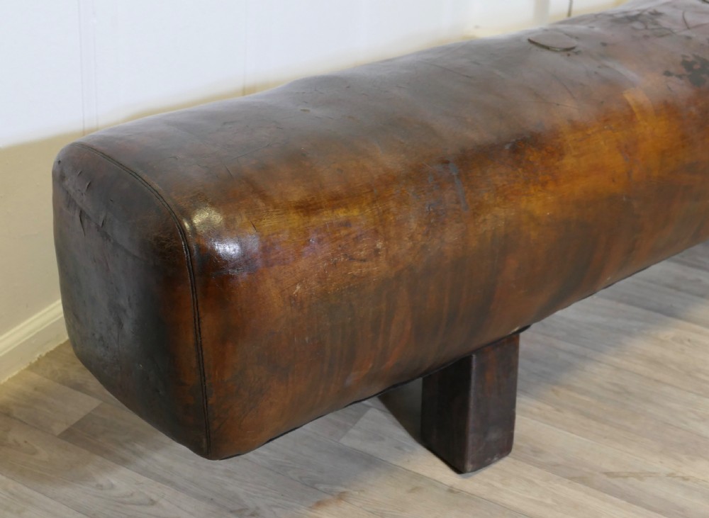 A Long Leather Pommel Horse Bench Seat View VIII