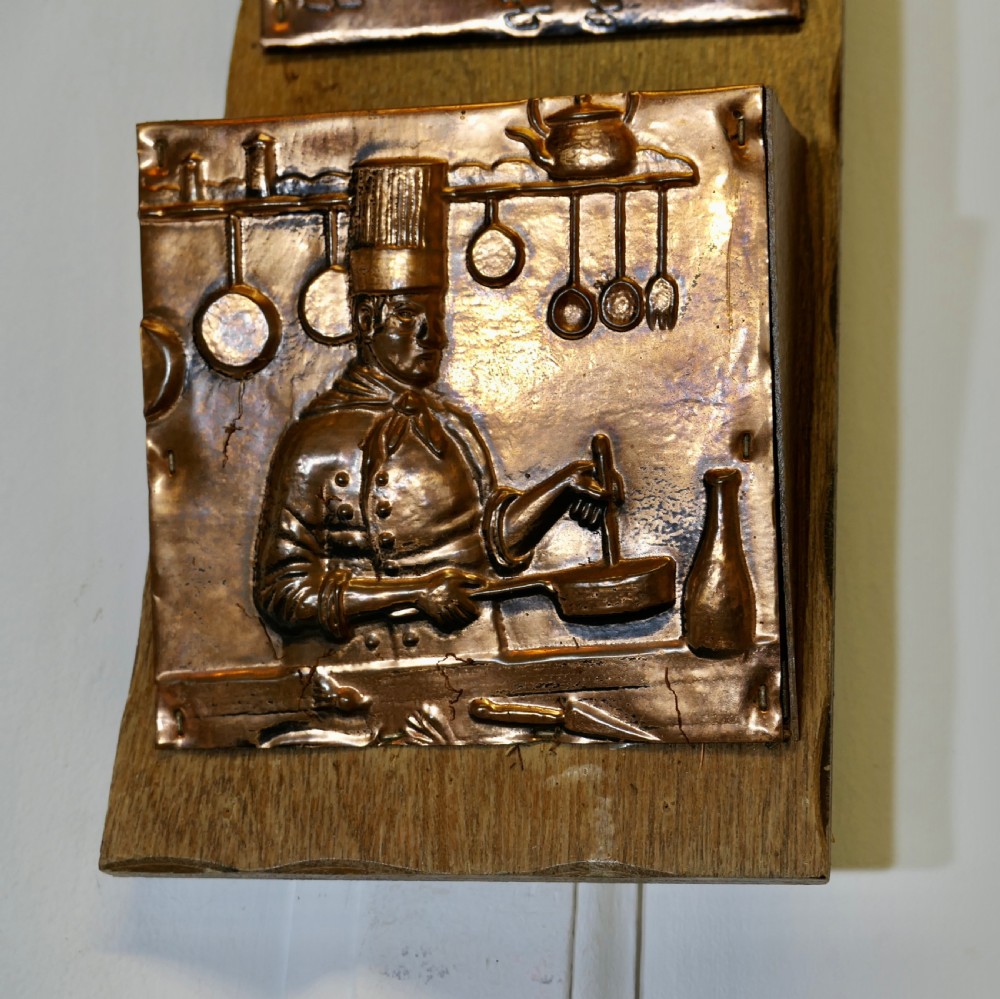 French Arts and Crafts, Copper Wall Hanging  Letter Rack View II