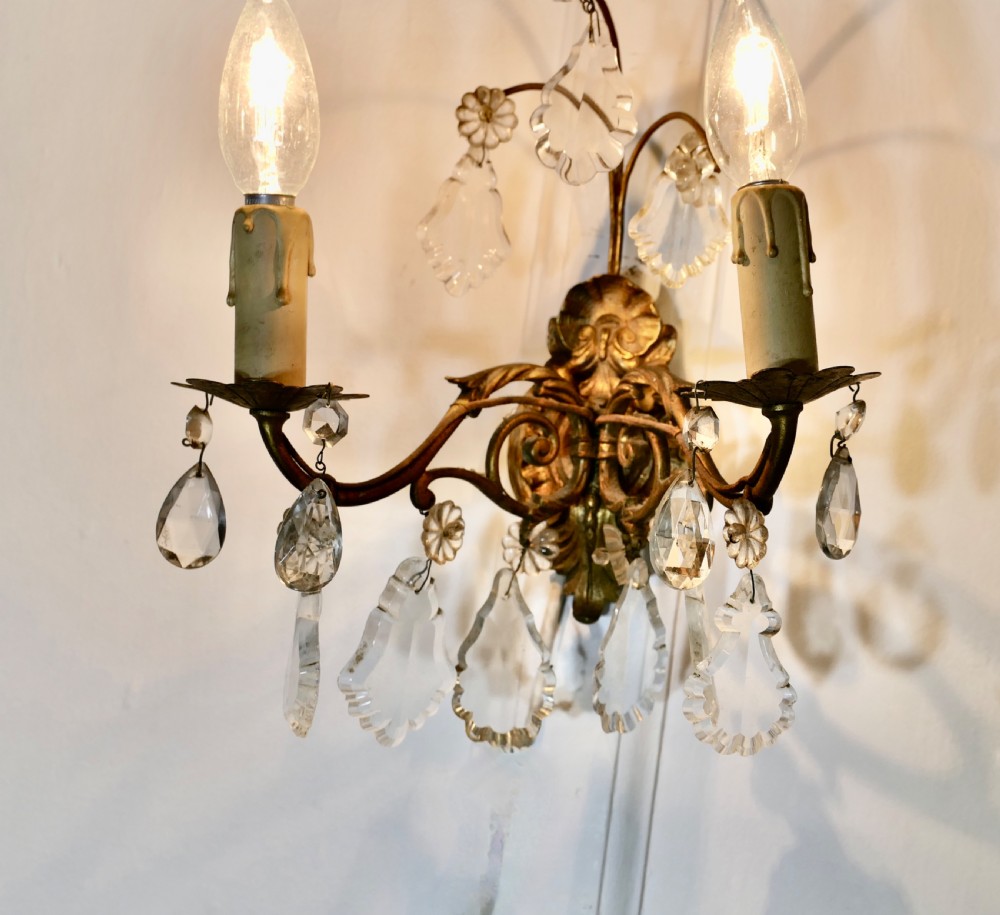 A Pair of  Twin Wall Chandeliers, Twin Sconce Wall Lights View V