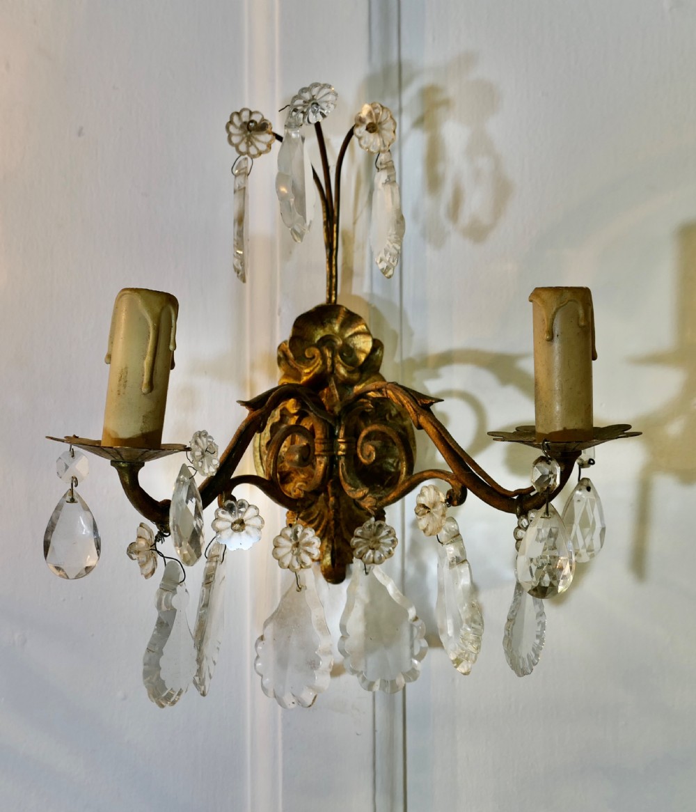A Pair of  Twin Wall Chandeliers, Twin Sconce Wall Lights View VI