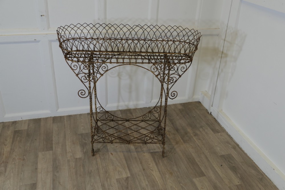 A Regency Wire Work Plant Stand View II