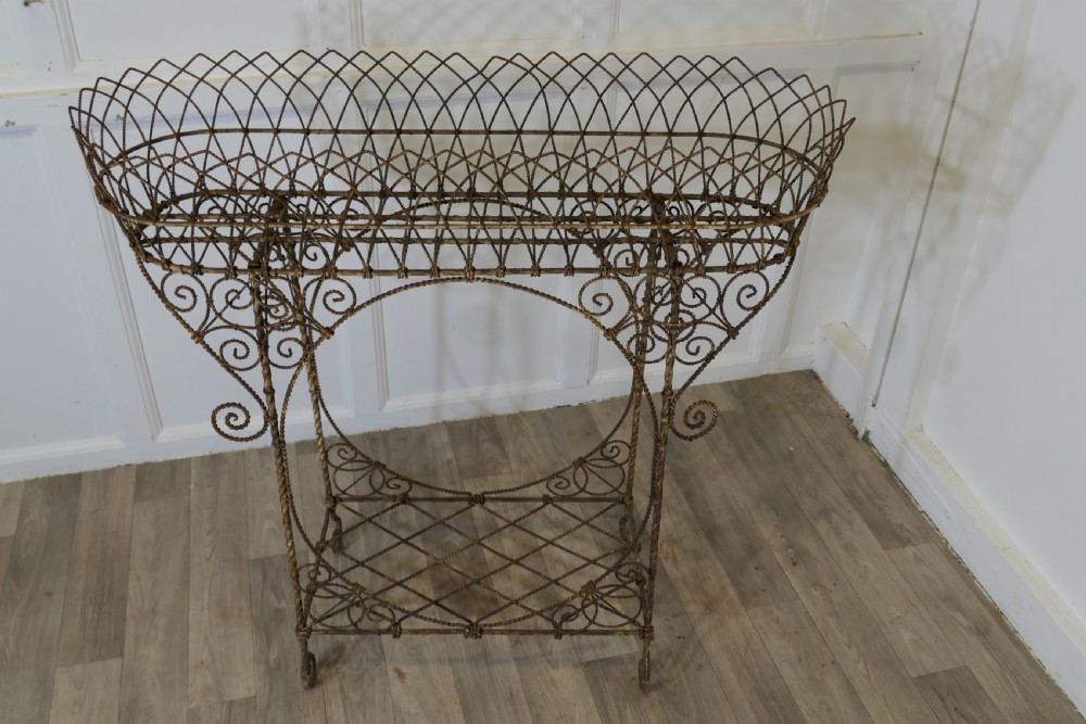 A Regency Wire Work Plant Stand View III