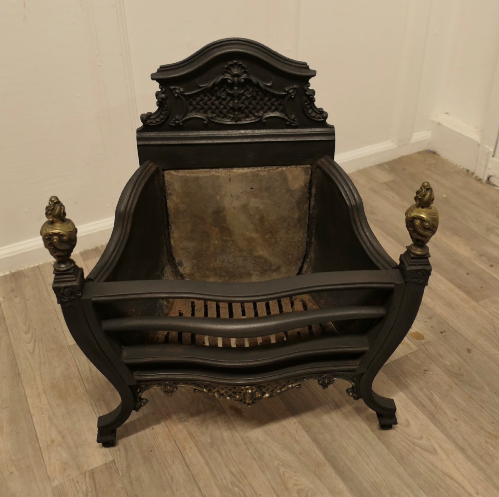 A Large Regency Iron Fire Grate View V