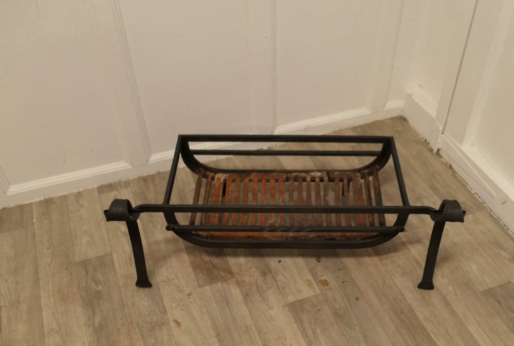 Wide Inglenook Fire Log Grate   View II