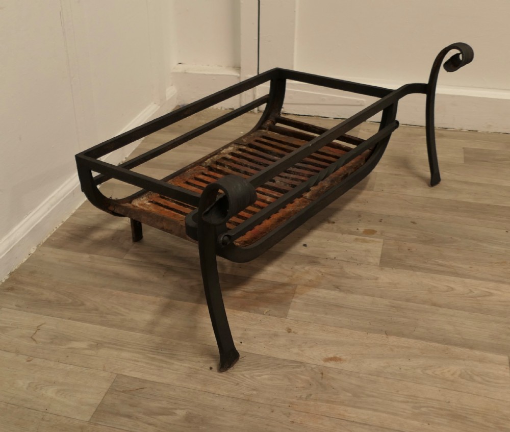 Wide Inglenook Fire Log Grate   View IV