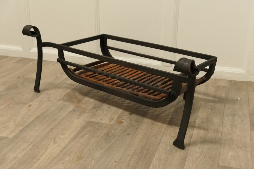 Wide Inglenook Fire Log Grate   View VI