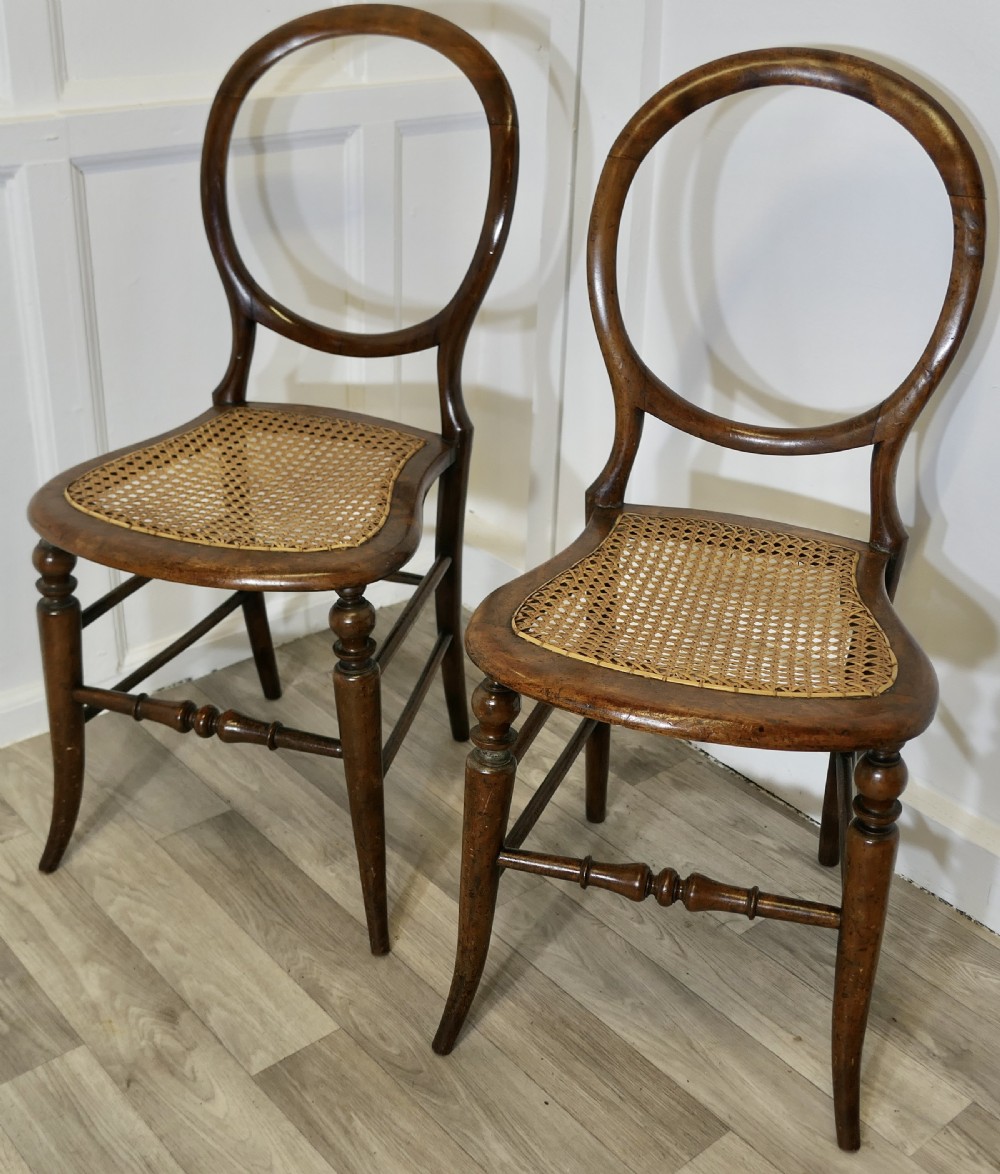 Set of 4 Victorian Balloon Back Dining Chairs  View III