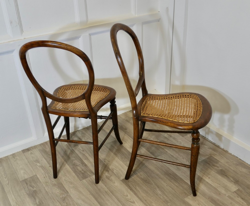 Set of 4 Victorian Balloon Back Dining Chairs  View VI