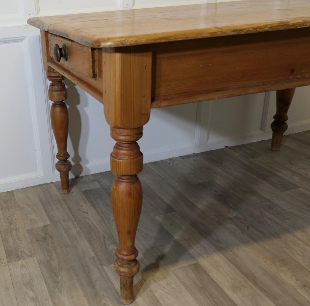 Good Sturdy Pine Farmhouse Kitchen Table View VI