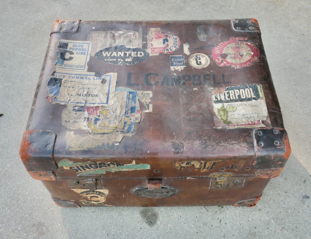 A Leather Bound “Osilite” Trunk Suit Case by H J Cave & Sons View III