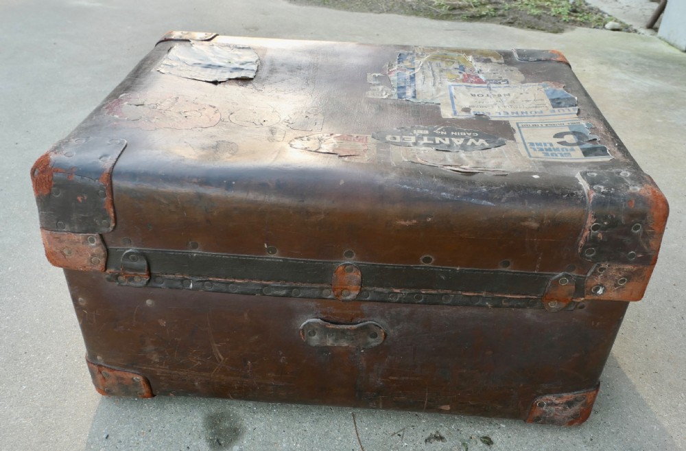 A Leather Bound “Osilite” Trunk Suit Case by H J Cave & Sons View V