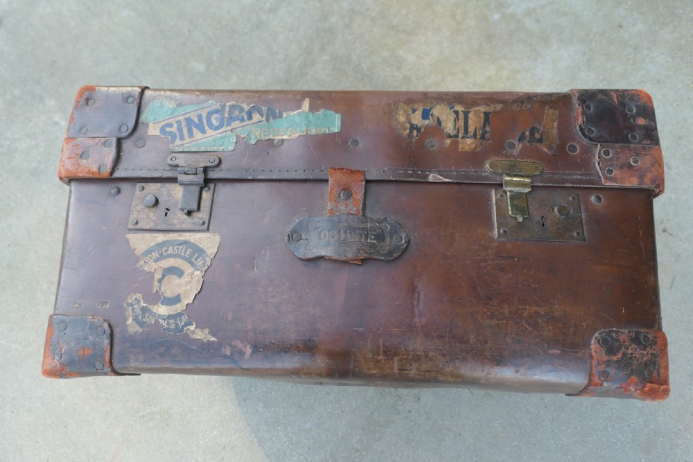 A Leather Bound “Osilite” Trunk Suit Case by H J Cave & Sons View VI