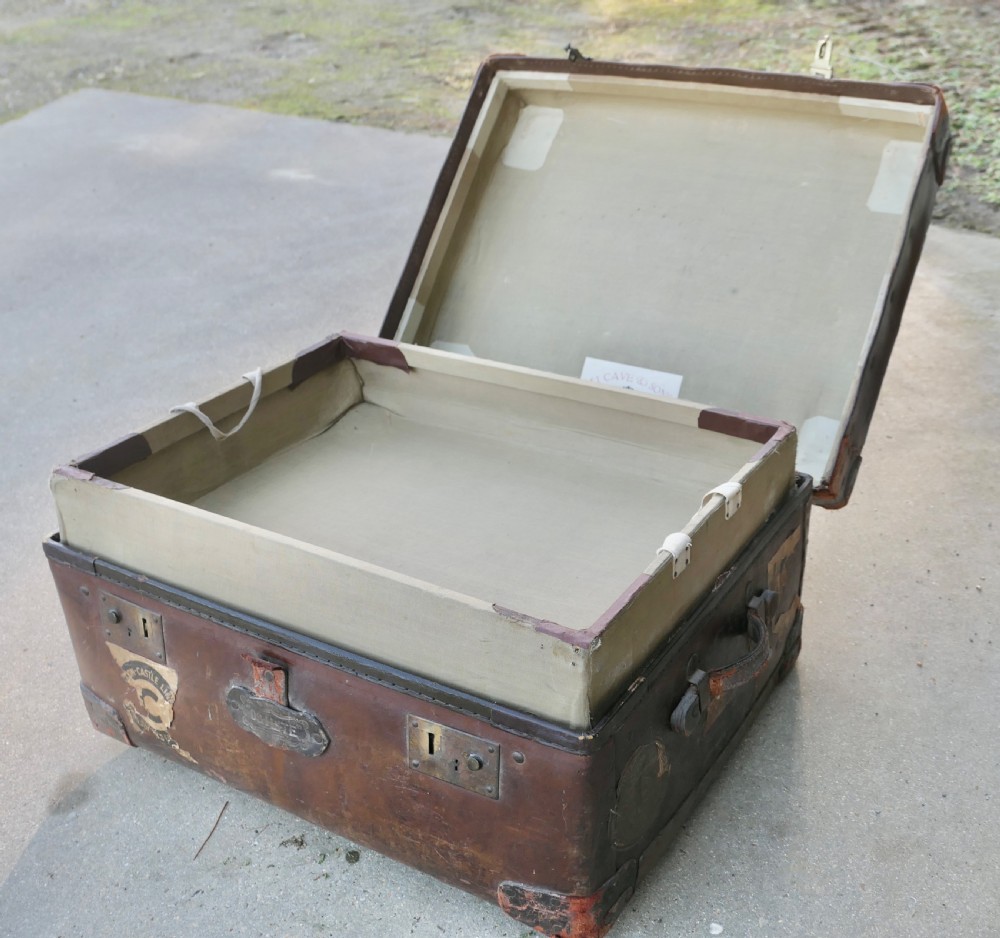 A Leather Bound “Osilite” Trunk Suit Case by H J Cave & Sons View VIII