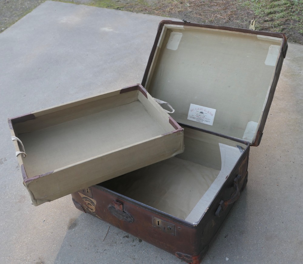 A Leather Bound “Osilite” Trunk Suit Case by H J Cave & Sons View IX