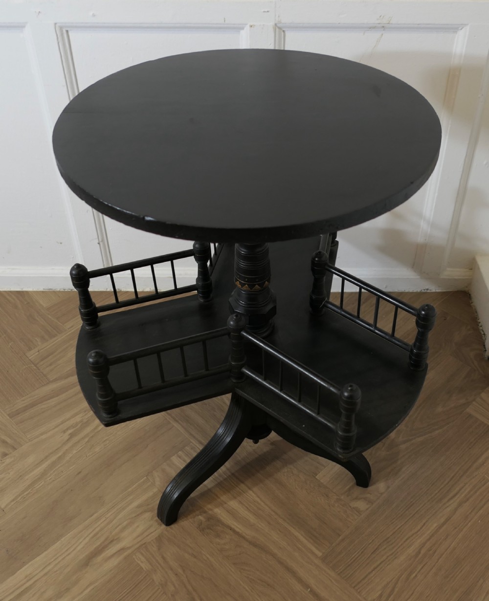 Victorian Revolving Reading Stand or Book Table View V