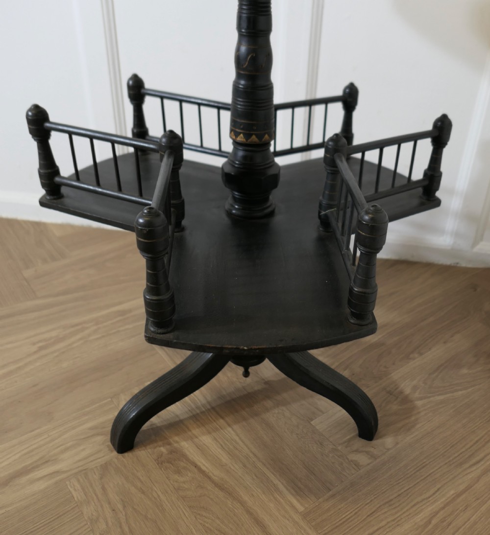 Victorian Revolving Reading Stand or Book Table View VII