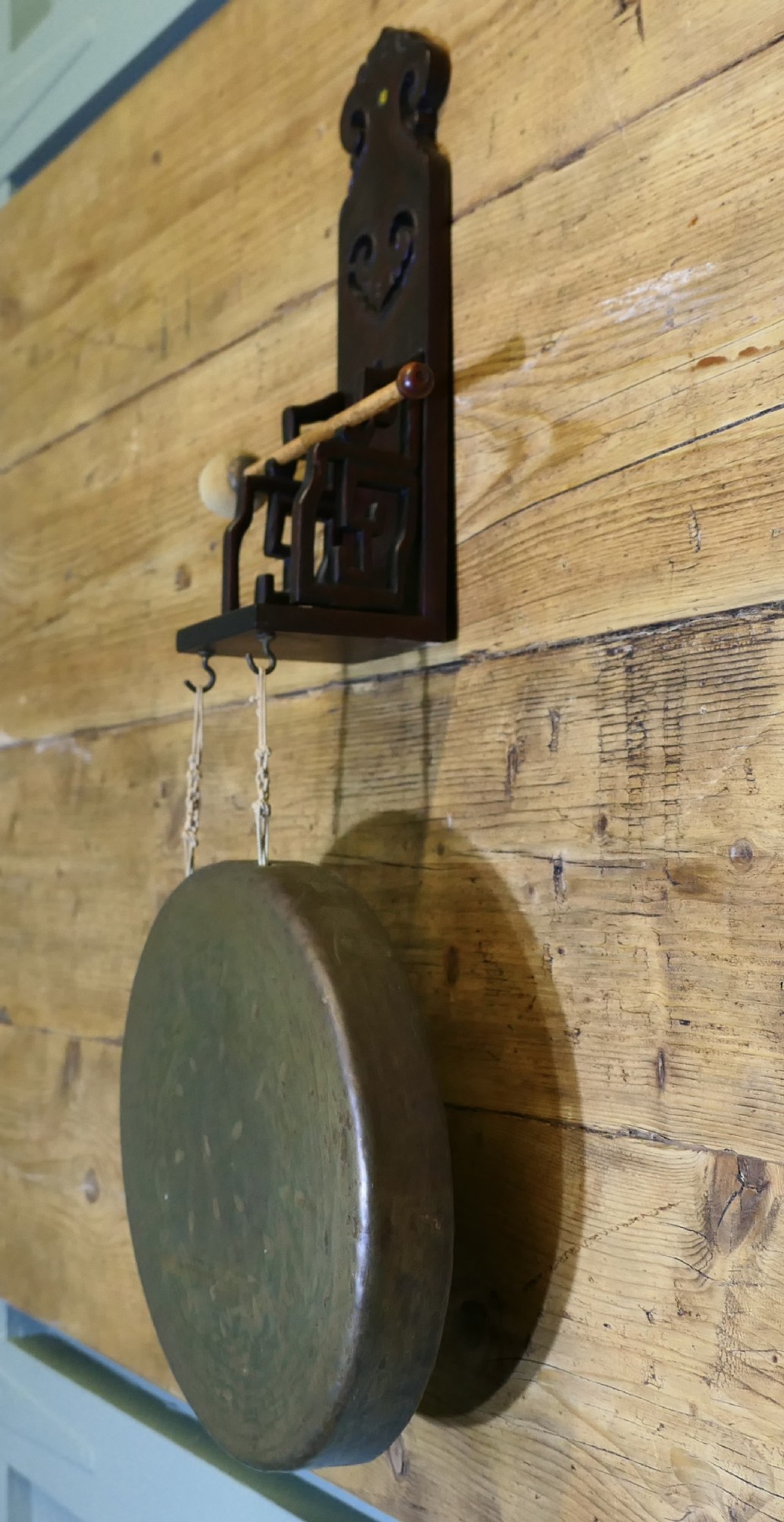 Oriental Brass Wall Hanging Dinner Gong