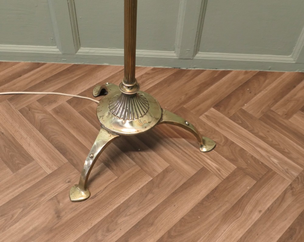 Arts and Crafts Brass Floor Lamp Standard Lamp View III
