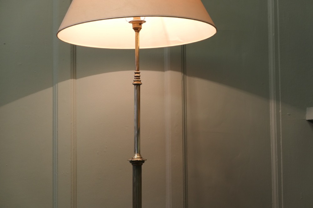 Arts and Crafts Brass Floor Lamp Standard Lamp View V