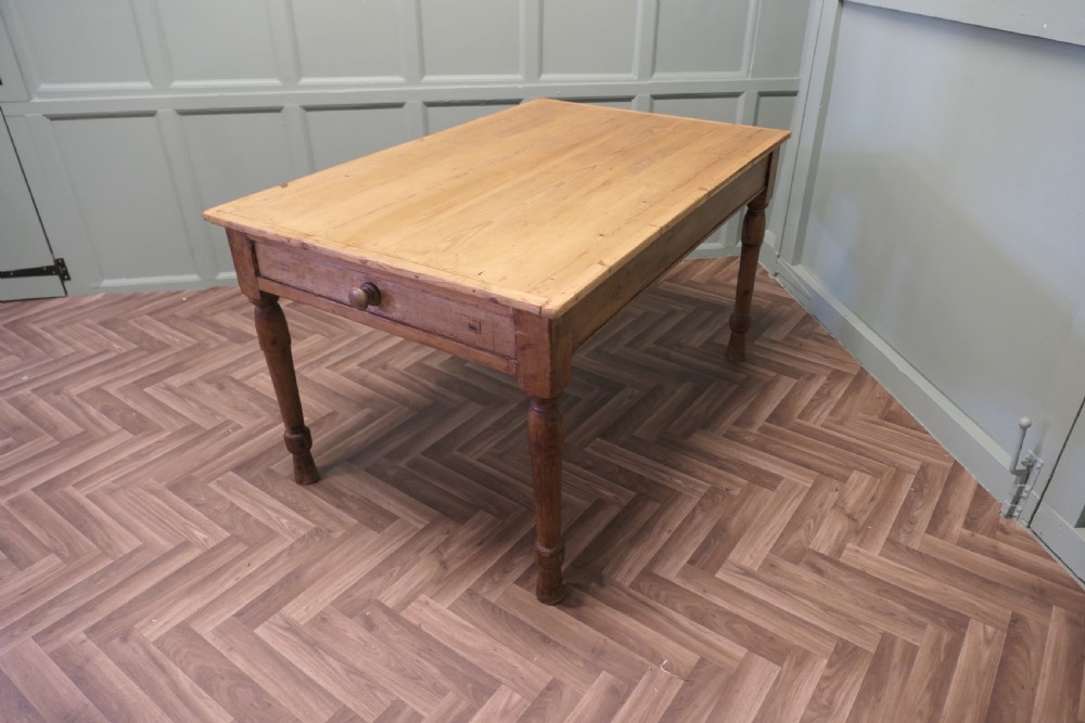 Pine Farmhouse Kitchen Table   View II
