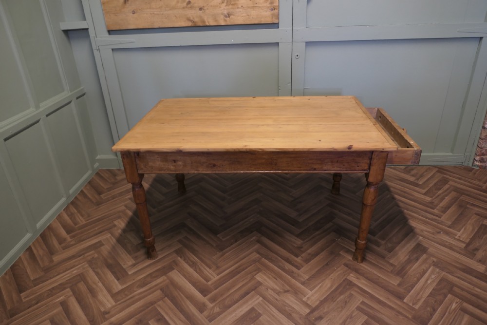 Pine Farmhouse Kitchen Table   View V