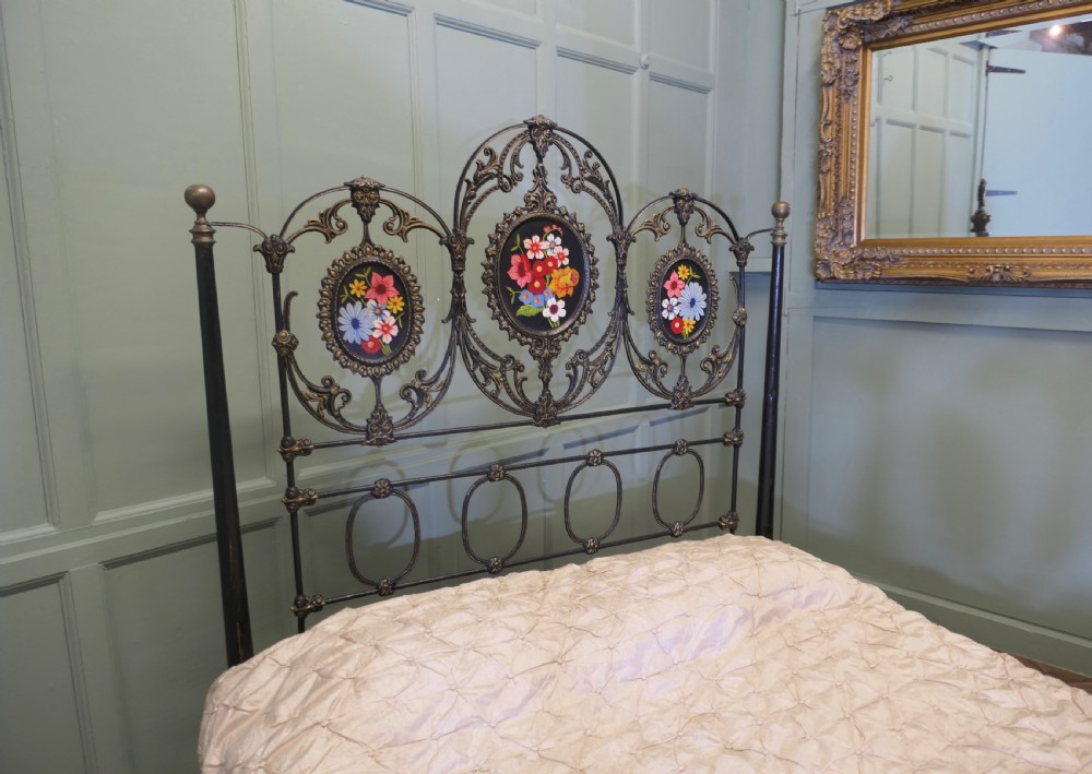 Victorian painted Iron Double Bed View II