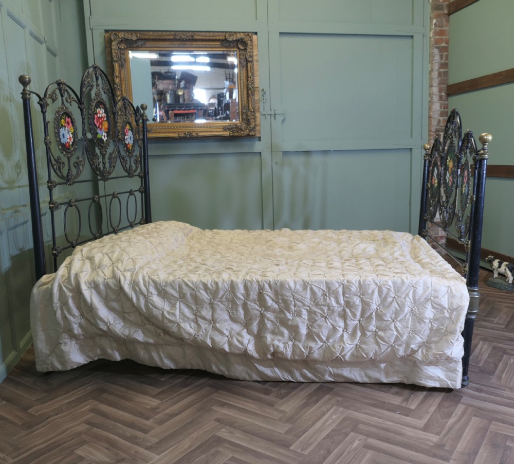 Victorian painted Iron Double Bed View III