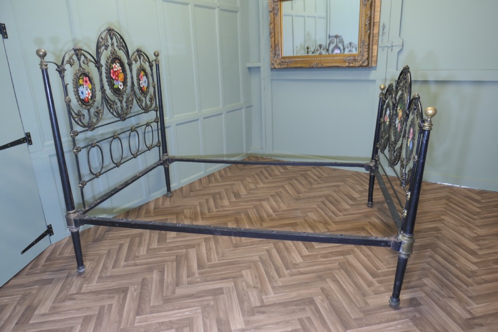 Victorian painted Iron Double Bed View VI