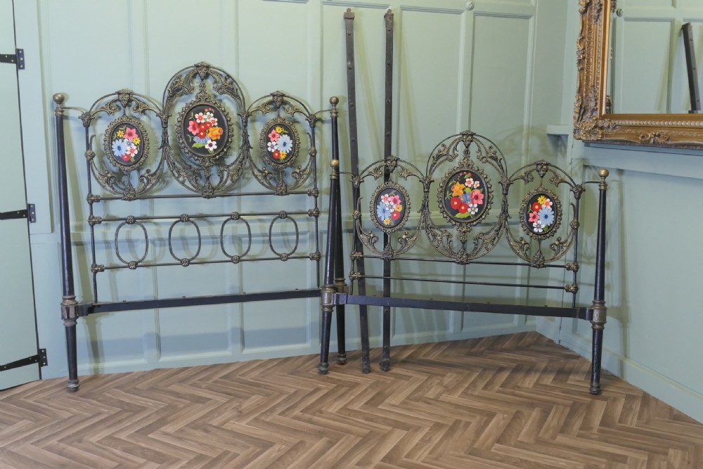 Victorian painted Iron Double Bed View VII