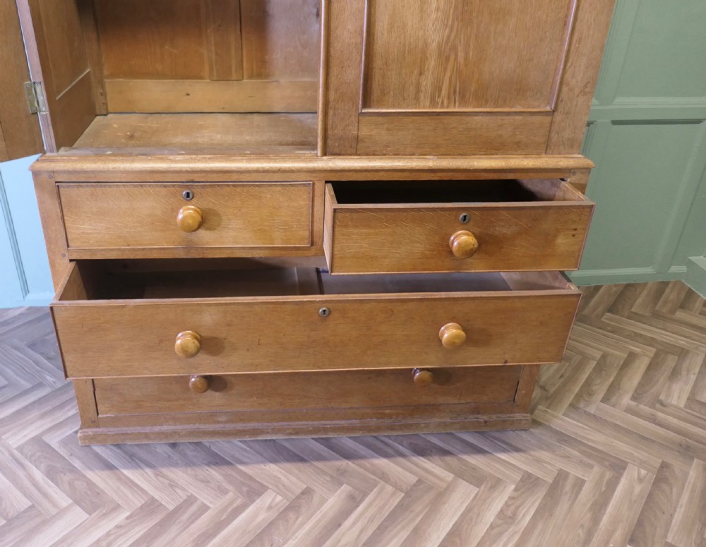 A Victorian Ash and Oak Linen Press View VII