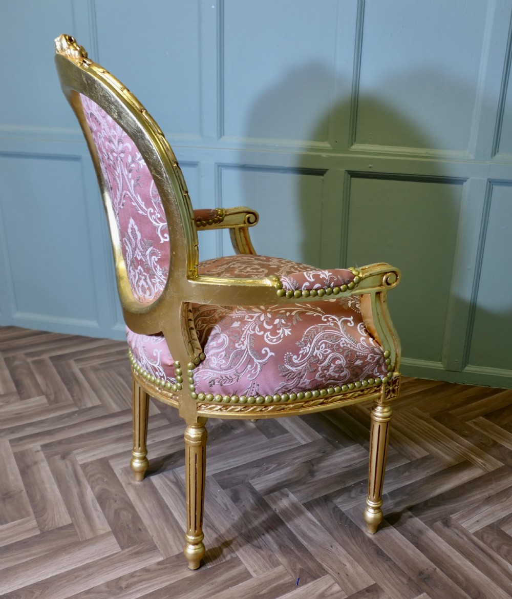 A Superb French 19th Century Gilt Salon Chair View IV