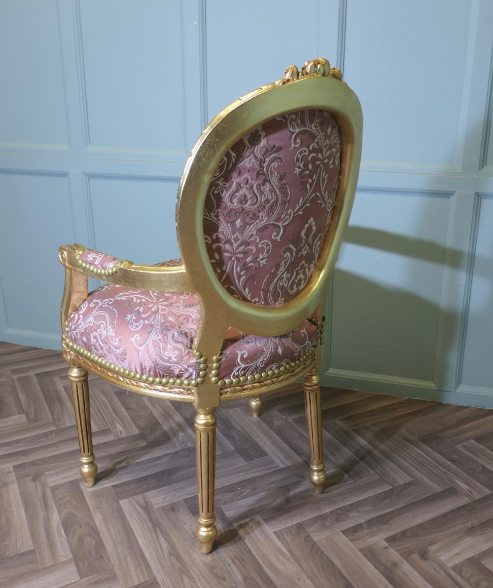 A Superb French 19th Century Gilt Salon Chair View V