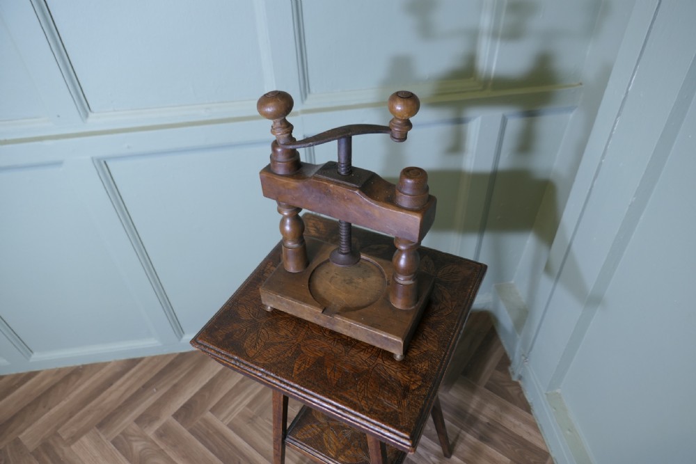 A 19th Century, French Dairy Cheese Press