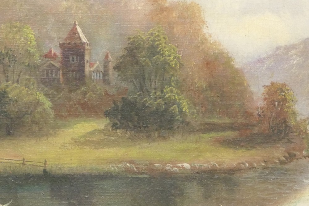 Signed Early 20th Century Oil Painting, Country Morning by J Gouard View VIII
