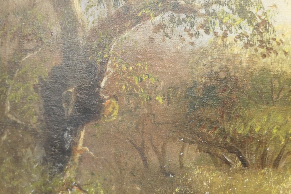 Signed Early 20th Century Oil Painting, Country Morning by J Gouard View XI