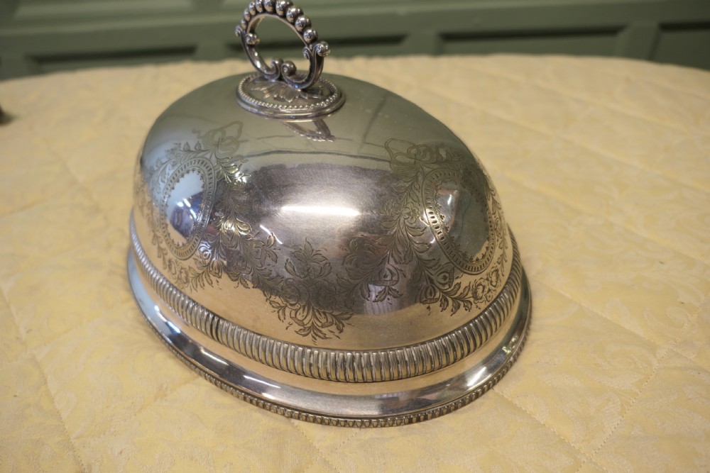 A Fine Quality Sheffield Plate Meat Cover or Food Dome  View III