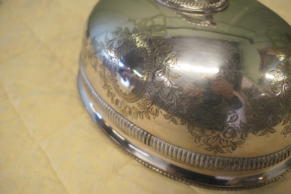 A Fine Quality Sheffield Plate Meat Cover or Food Dome  View IV