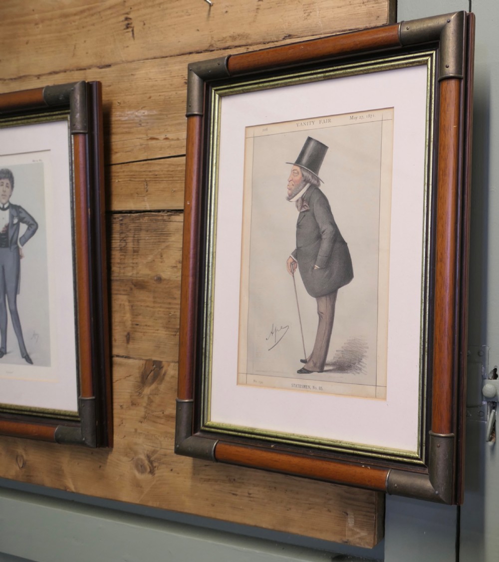 3 Beautifully Framed Vanity Fair Satyrical Prints View II