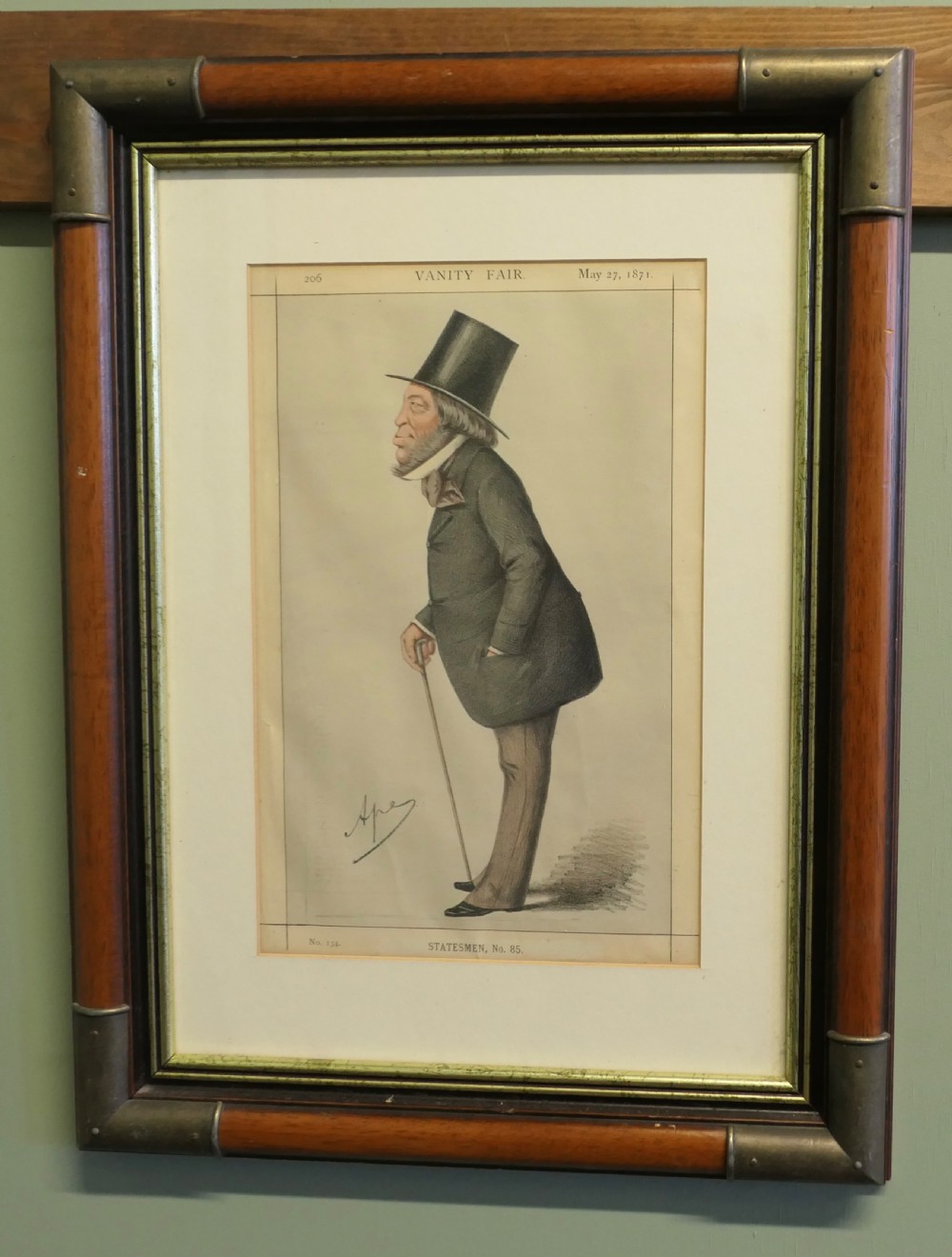 3 Beautifully Framed Vanity Fair Satyrical Prints View XI